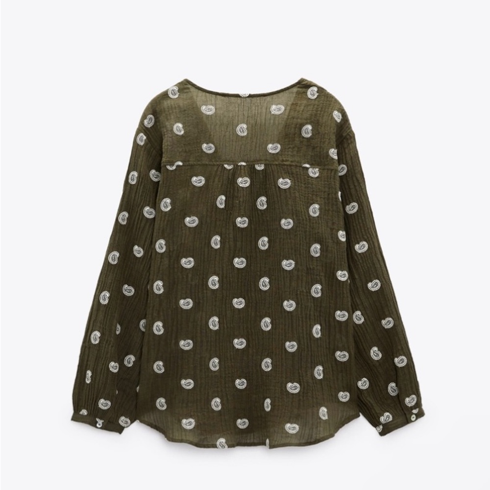 Zara Embroidered Rustic Blouse - Picture 4 of 9